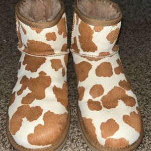 Cow print uggs